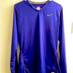 Women Royal blue Nike gym wear..